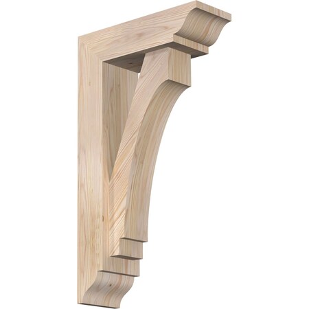 Ekena Millwork Imperial Traditional Smooth Bracket w/ Offset Brace, Douglas Fir, 5 1/2"W x 16"D x 28"H BKT0604X16X28IMP01SDF